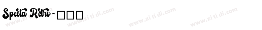 Specta Retro字体转换
